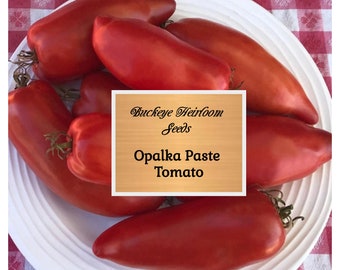 Opalka Paste Tomato Seeds - Non-GMO - Heirloom - Buckeye Heirloom Seeds