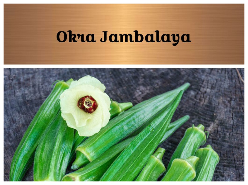 Okra Jambalaya 20 Seeds Heirloom GMO Free Easy to Etsy