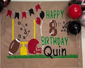 Football Birthday Banner
