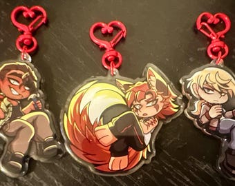 Llaveros de epoxi YKMET/BTD Strade, Ren y Lawrence