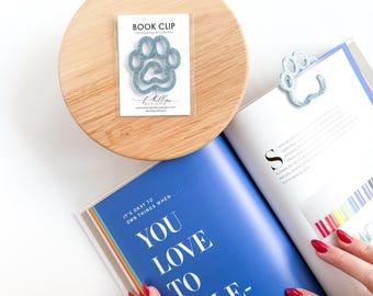 Marcapáginas de pata, marcador de libro acrílico, protector de página, amante de los libros