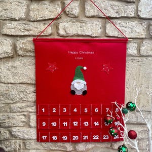 Calendario dell'Avvento personalizzato, Calendario di Natale Gonk,