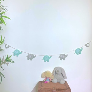 Handmade Felt Elephant Bunting