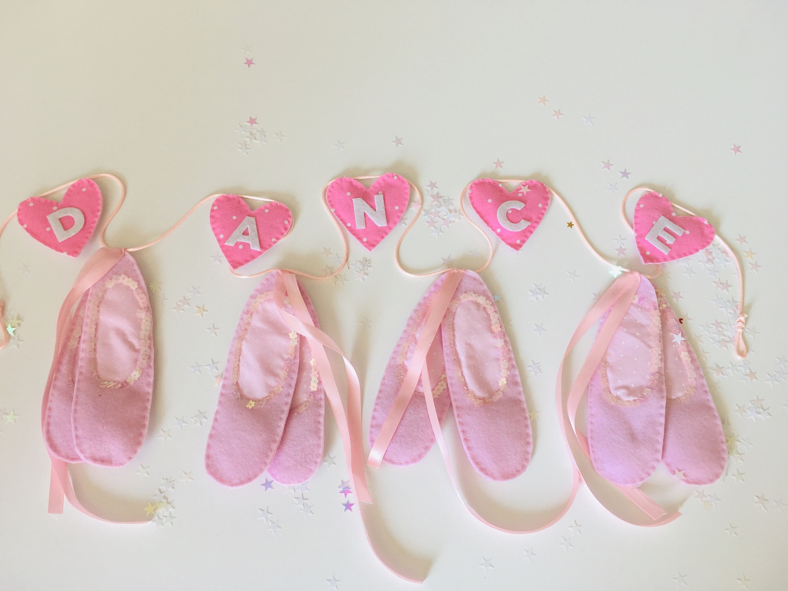 ballet shoes bunting,free postage within the uk