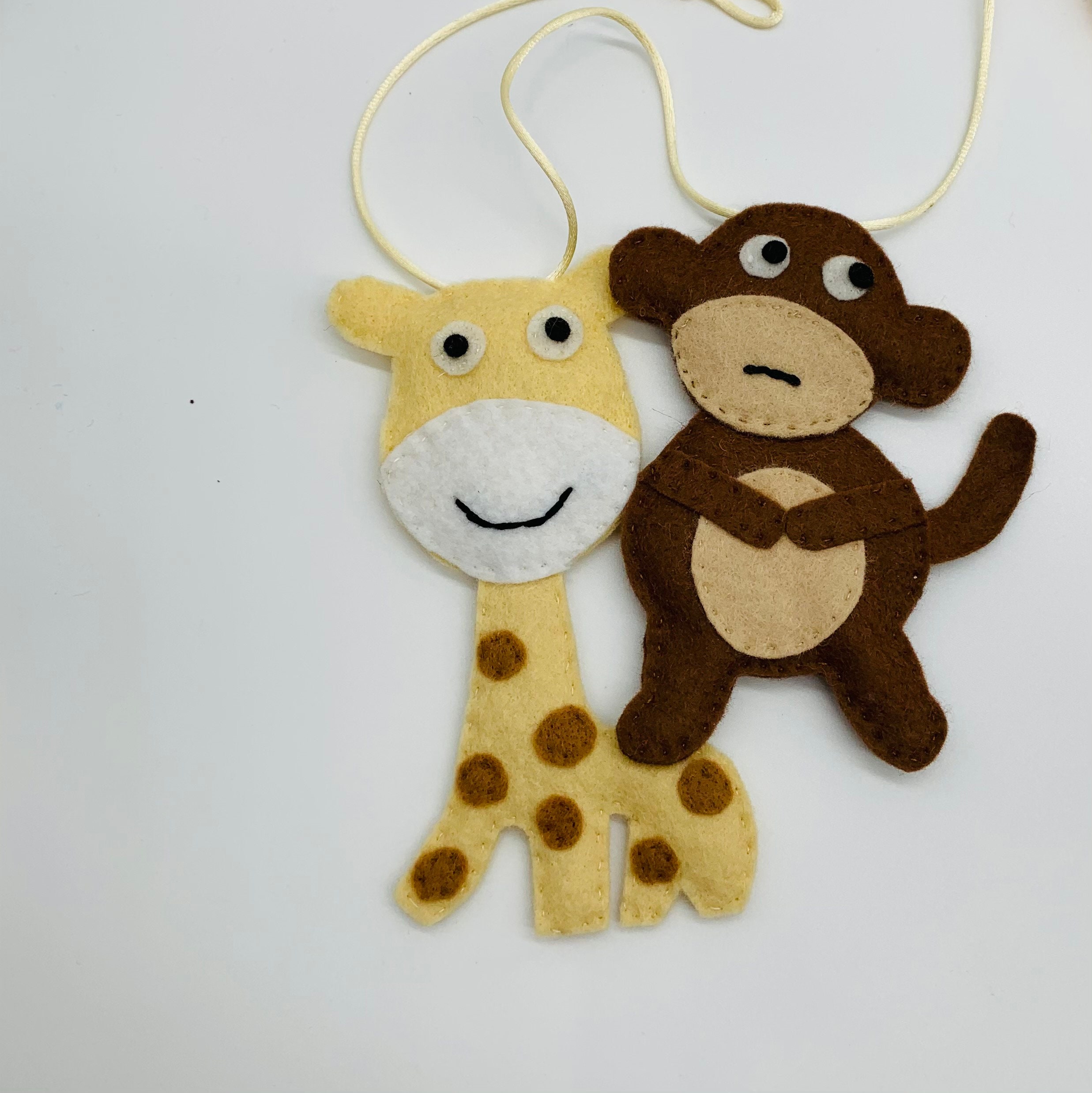 Safari-Dekoration Jungen Schlafzimmer Filz Tiere | Etsy