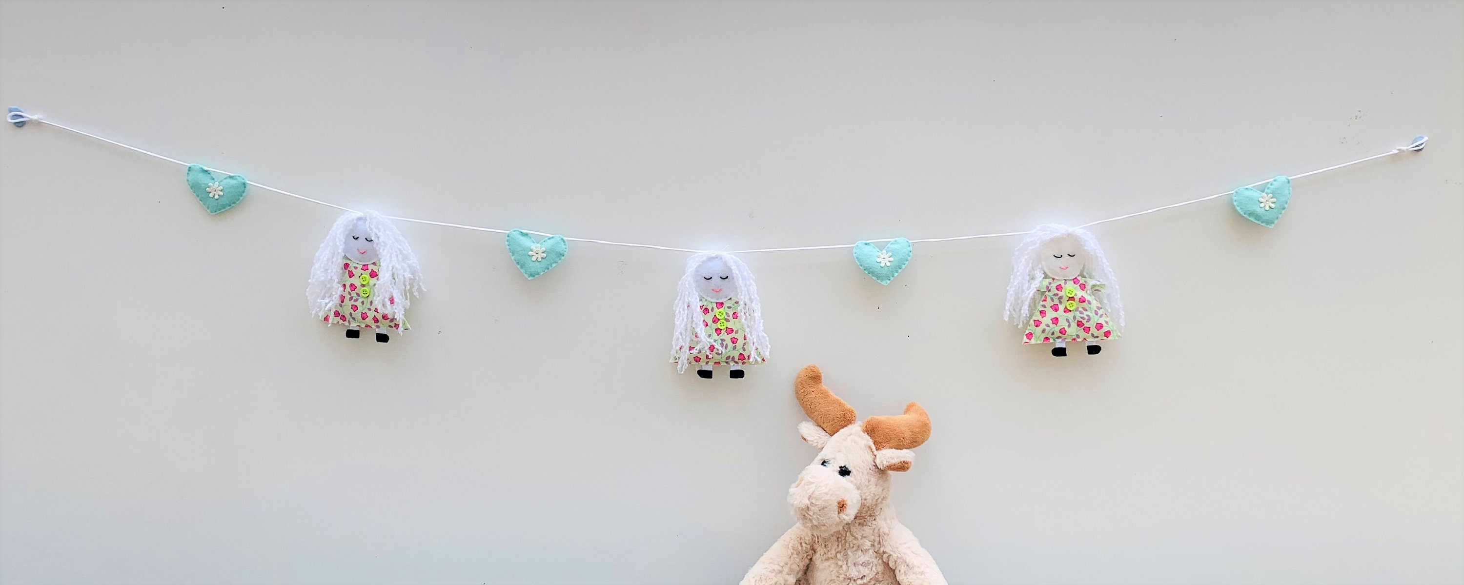 Dolly bunting garland dolly bunting dolly garland lemon Etsy