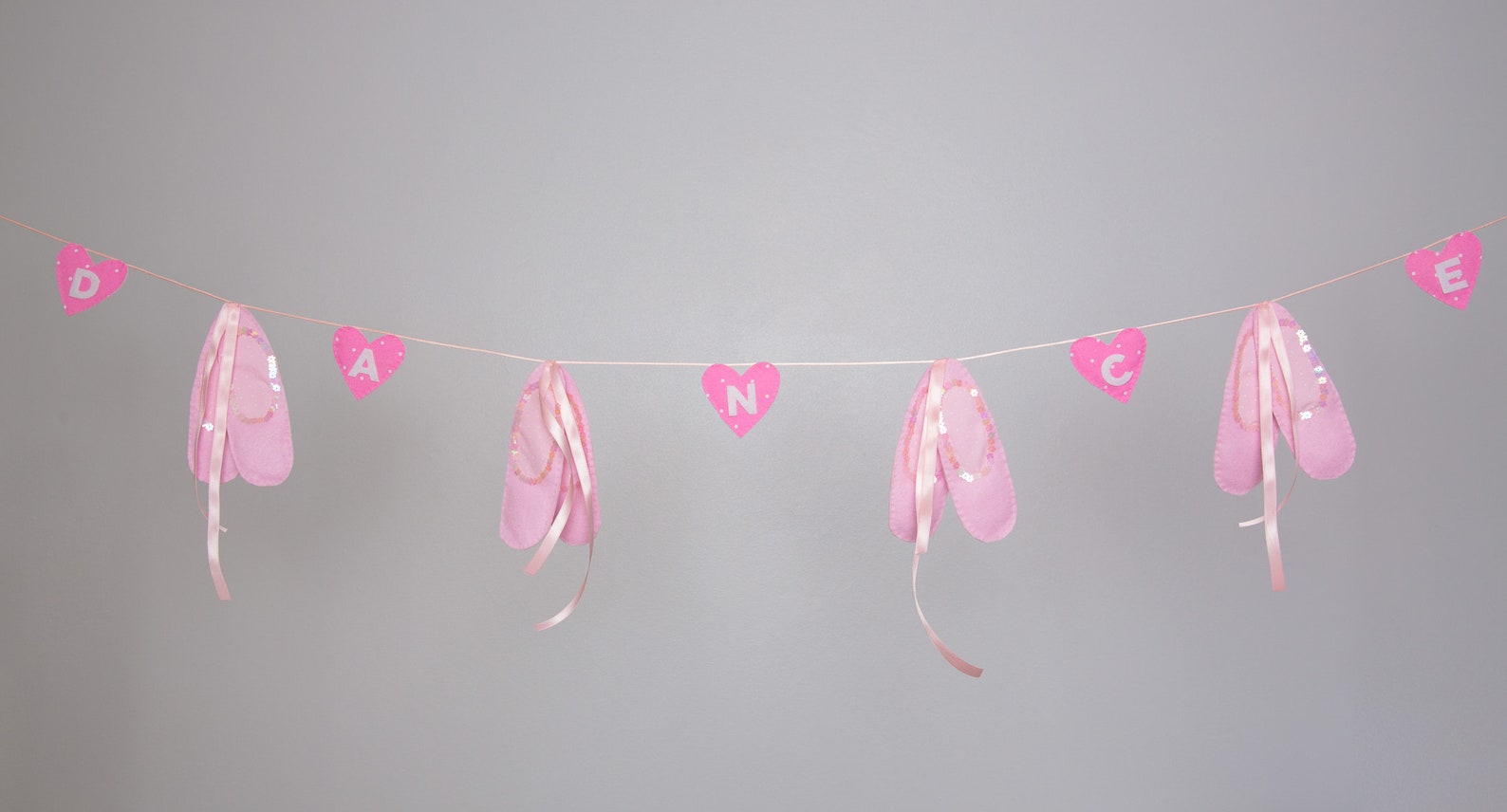 ballet shoes bunting,free postage within the uk