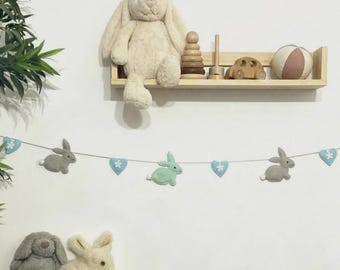 Easter Bunny Bunting, nursery decoration