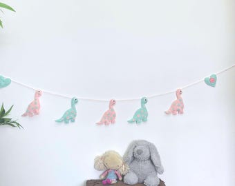 Dinosaur bunting , bedroom decoration, Dinosaur party,