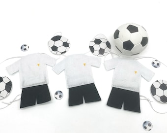 Guirnalda de fútbol, decoración para sala deportiva