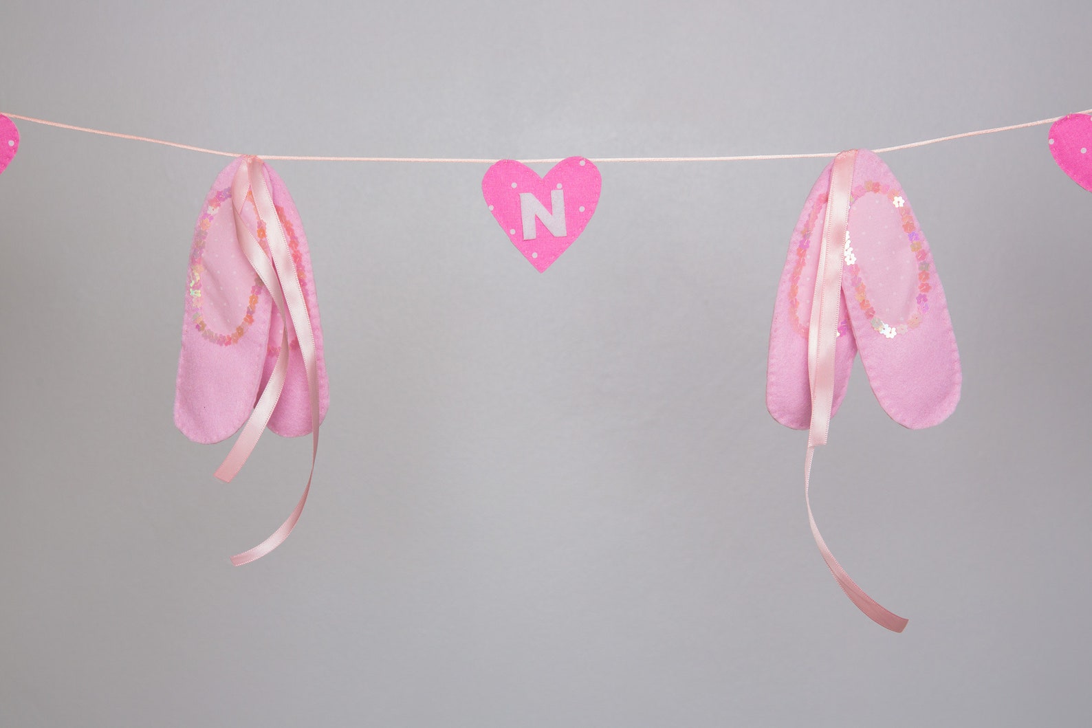 ballet shoes bunting,free postage within the uk