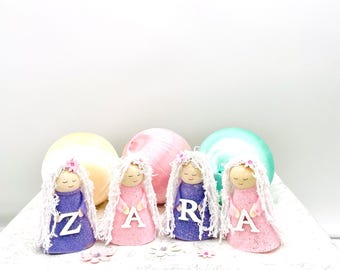 Personalised peg dolls, bedroom decor