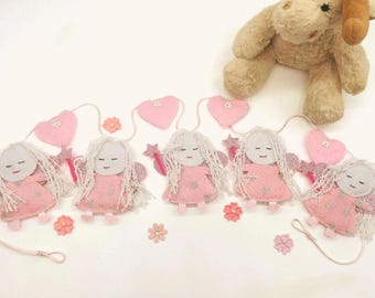 Felt Fairy Bunting, Fairy Party, Girls Bedroom