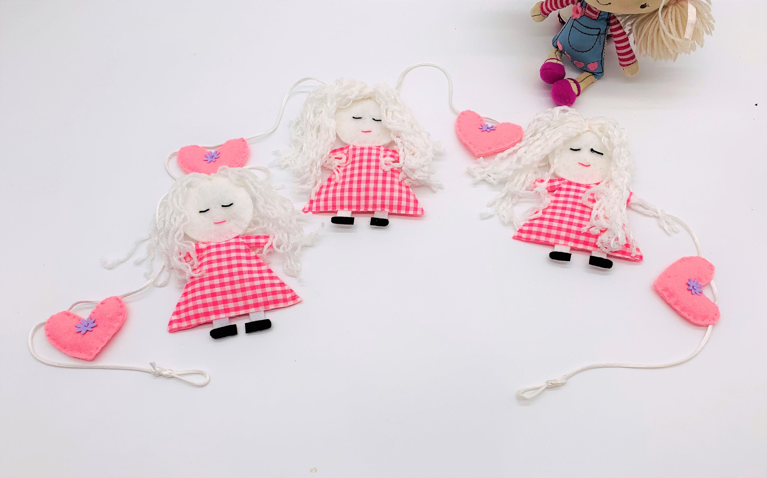 Handmade dollydolly bunting dolly garland pretty dolly Etsy