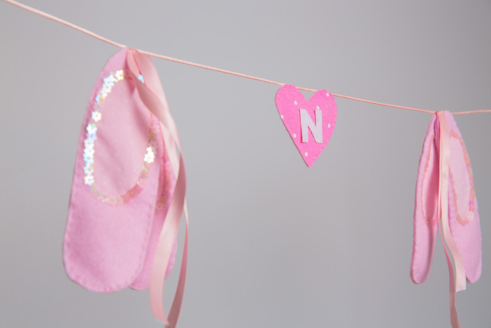 ballet shoes bunting,free postage within the uk