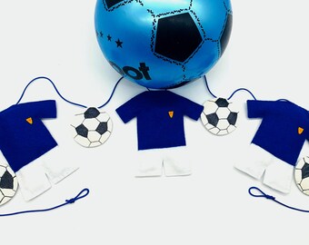 Tira de fútbol, decoración de habitación de niños, regalo para él