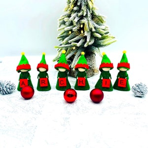 Christmas Peg Doll, Personalised Peg Doll