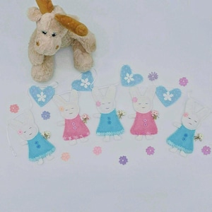 Felt Rabbit Bunting