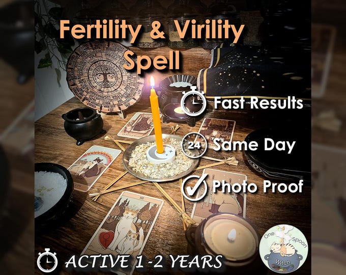 Fertility and Virility Spell - SAME DAY Casting for Balance & New Beginnings [Active 1-2 Years] (Tarot w/ Spell Cast)