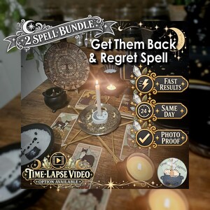 Get Them Back & Regret Spell Bundle - SAMEDAY Casting for Return, Regret, Reconnection, Reflection