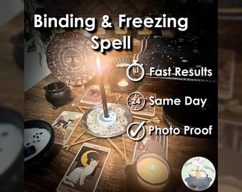 Binding and Freezing Spell - SAME DAY Casting for Cleansing, Defence, Shielding, Justice, & Protection (Tarot w/ Spell Cast)