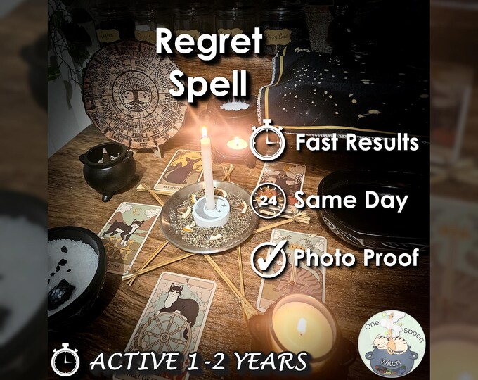 Regret Spell - SAME DAY Casting for Healing, Reconciliation, Clarity, Forgiveness, & Cleansing [Active 1-2 Years] (Tarot w/ Spell Cast)