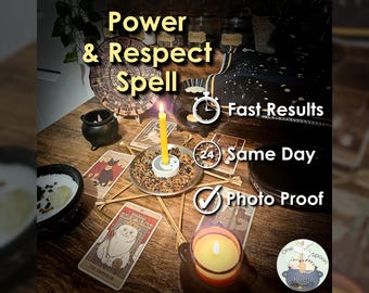 Power and Respect Spell - SAME DAY Casting for Adoration, Recognition, Fame, Opportunity, & Success (Tarot w/ Spell Cast)