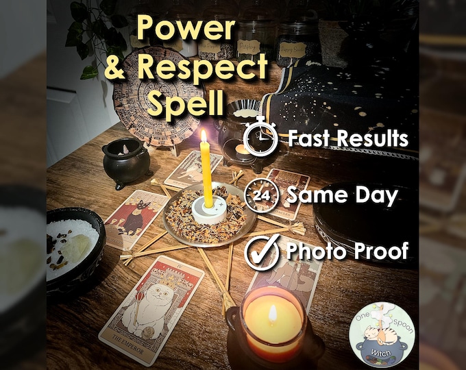 Power and Respect Spell - SAME DAY Casting for Adoration, Recognition, Fame, Opportunity, & Success (Tarot w/ Spell Cast)