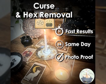 Curse and Hex Removal Ritual w/ Amulet (Optional) - Cast for Protection, Safety, Cleansing, Shielding, & Purification