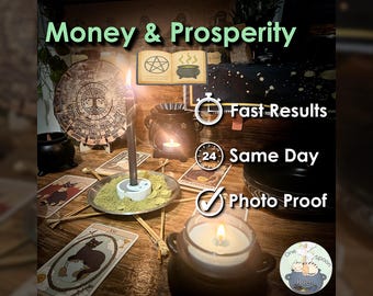 Money and Prosperity Ritual w/ Amulet (Optional) - Cast for Financial Abundance, Success, Wealth, Opportunity, & Fortune