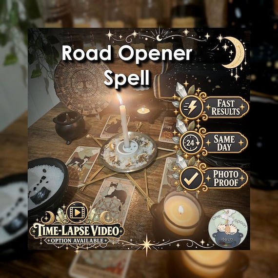 Road Opener Spell - SAME DAY Casting for New Opportunities, Success, Clarity, Emotional Blocks, & Cleansing