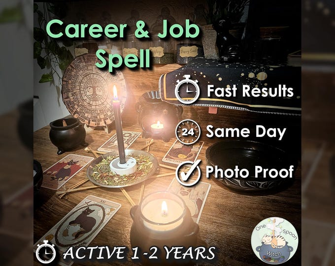 Career and Job Spell - SAME DAY Casting for Financial Success & Opportunity [Active 1-2 Years] (Tarot w/ Spell Cast)