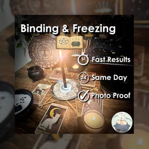 Binding and Freezing Ritual w/ Amulet (Optional) - Cast for Cleansing, Defence, Shielding, Justice, & Protection