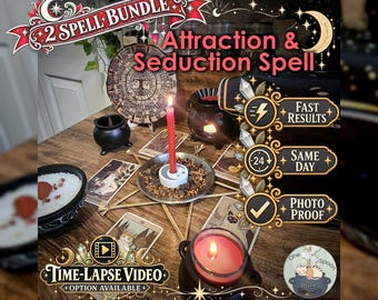 Attraction & Seduction Spell Bundle - SAME DAY Casting for Attraction, Passion, Sensuality, Chemistry, and Desire