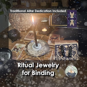 Binding Freezing Ritual Pendant Amulet, Justice Shielding Talisman, Protection Altar Jewelry