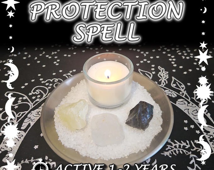 Protection and Grounding Spell - SAME DAY Casting for Cleansing, Balance & Shielding [Active 1-2 Years] (Tarot w/ Spell Cast)