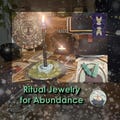 Abundance Ritual Pendant Amulet, Prosperity Motivation Talisman, Success Curio Altar Decor