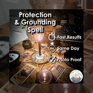 Schutz- und Erdungszauber - AM GLEICHEN TAG Zaubern für Reinigung, Sicherheit, Gleichgewicht, Abschirmung und Stabilität