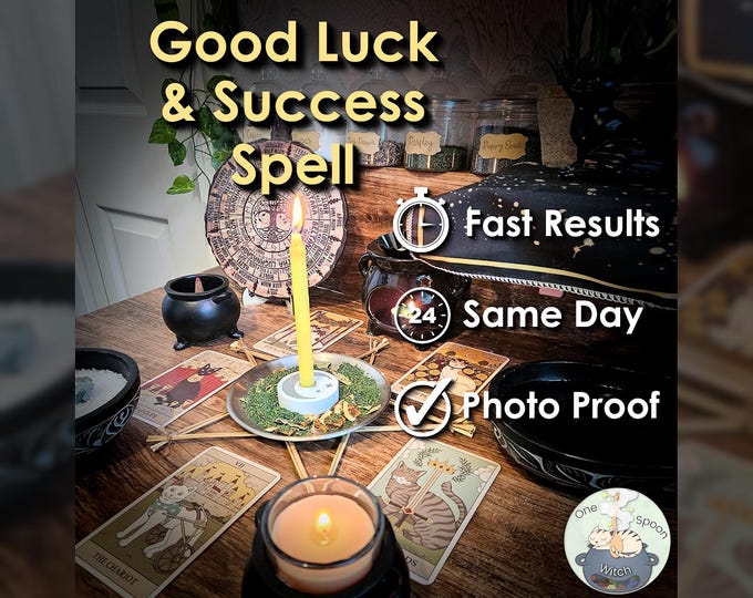 Success and Luck Spell - SAME DAY Casting for Prosperity, Money, Wealth, Opportunity, & Fortune (Tarot w/ Spell Cast)