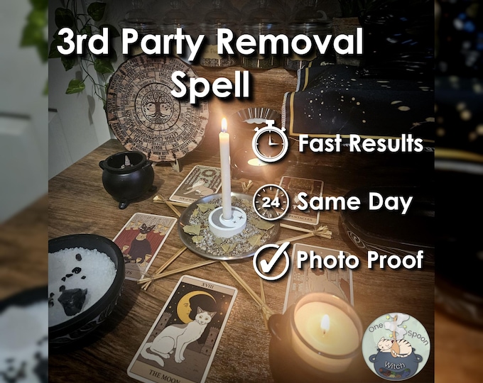 3rd Party Removal Spell - SAME DAY Casting for Purification, Cleansing, Cord Cutting, & Shielding (Tarot w/ Spell Cast)