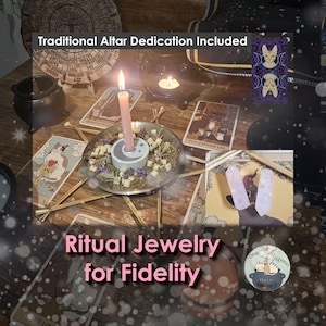 Pendentif amulette rituelle de fidélité, talisman de dévotion et d'engagement, bijou d'autel de confiance