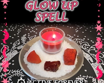 Glow Up and Glamour Spell - SAME DAY Casting for Radiance, Allure, & Confidence [Active Forever] (Tarot w/ Spell Cast)