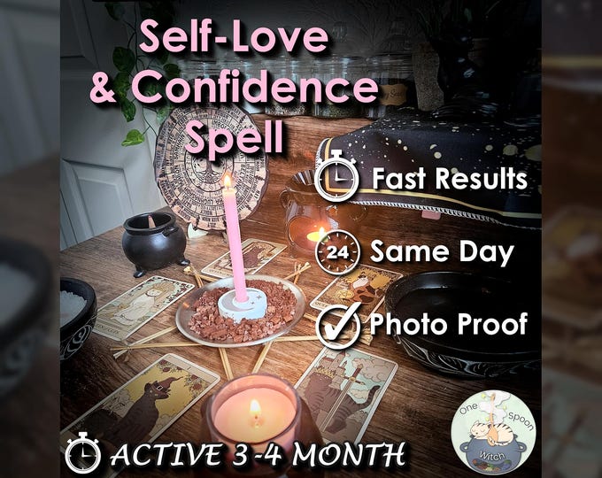 Self-Love and Confidence Spell - SAME DAY Casting for Beauty, Healing, & Radiance [Active 3-4 Month] (Tarot w/ Spell Cast)