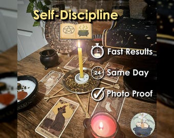 Self-Discipline & Willpower Ritual w/ Amulet (Optional) - Cast for Confidence, Resilience, Courage, Motivation