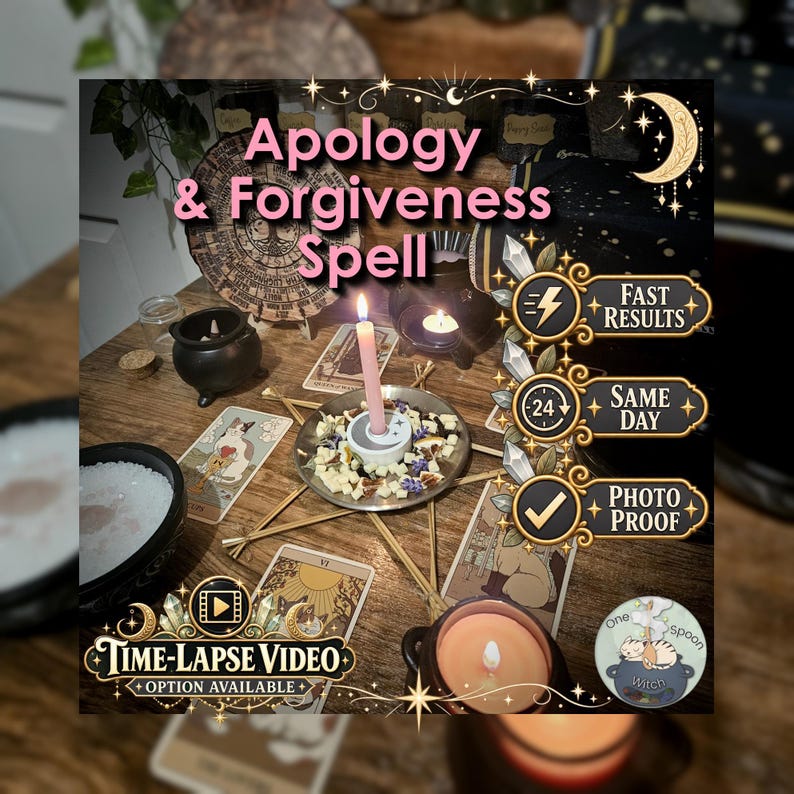 Apology and Forgiveness Spell - SAME DAY Casting for Trust, Communication, Connection, Loyalty, & Friendship image 1