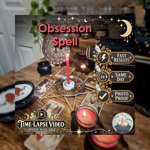 Obsession and Seduction Spell - SAME DAY Casting for Attraction, Sensuality, Connection, Love, & Chemistry