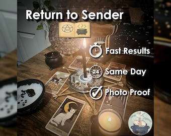 Return to Sender & Mirror Ritual w/ Amulet (Optional) - SAMEDAY Casting for Cleansing, Shielding, Protection