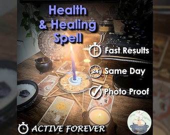 Health and Healing Spell - SAME DAY Casting for Cleansing, Peace, Energy, Protection, & Balance [Active Forever] (Tarot w/ Spell Cast)