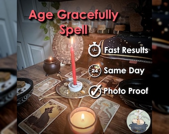 Age Gracefully Spell - SAME DAY Casting for Radiance, Confidence, Allure, Admiration, & Empowerment (Spell Bag|Jar|Amulet)
