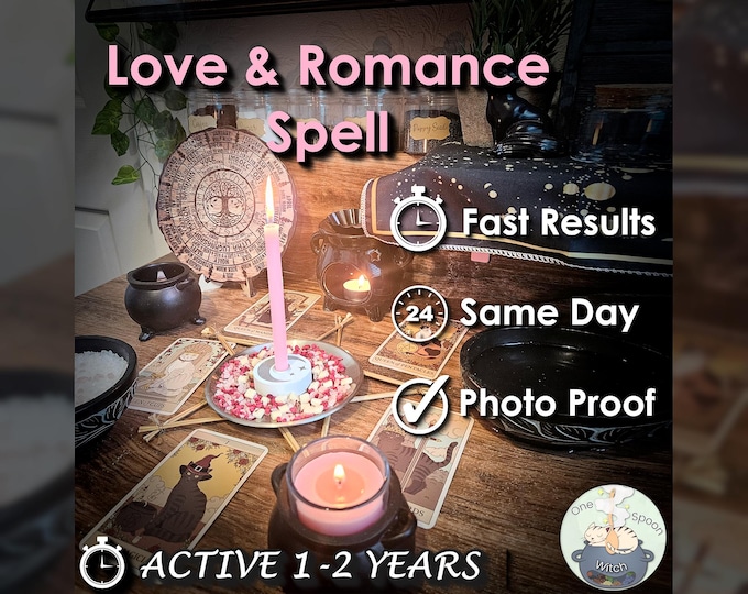 Love and Romance Spell - SAME DAY Casting for Beauty, Attraction, Confidence, & Radiance [Active 1-2 Years] (Tarot w/ Spell Cast)